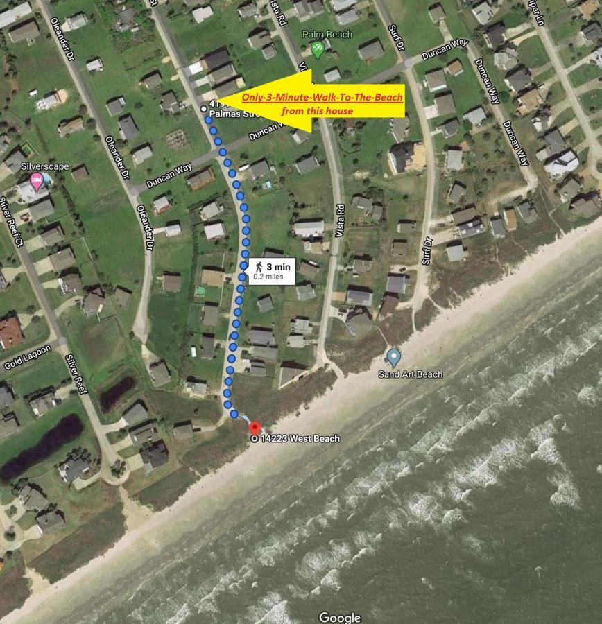 Private Beach -- Away From The Crowds - Ocean Views -Short Drive To Moody Gardens, Schlitter Bahn, Pleasure Pier Galveston Bagian luar foto